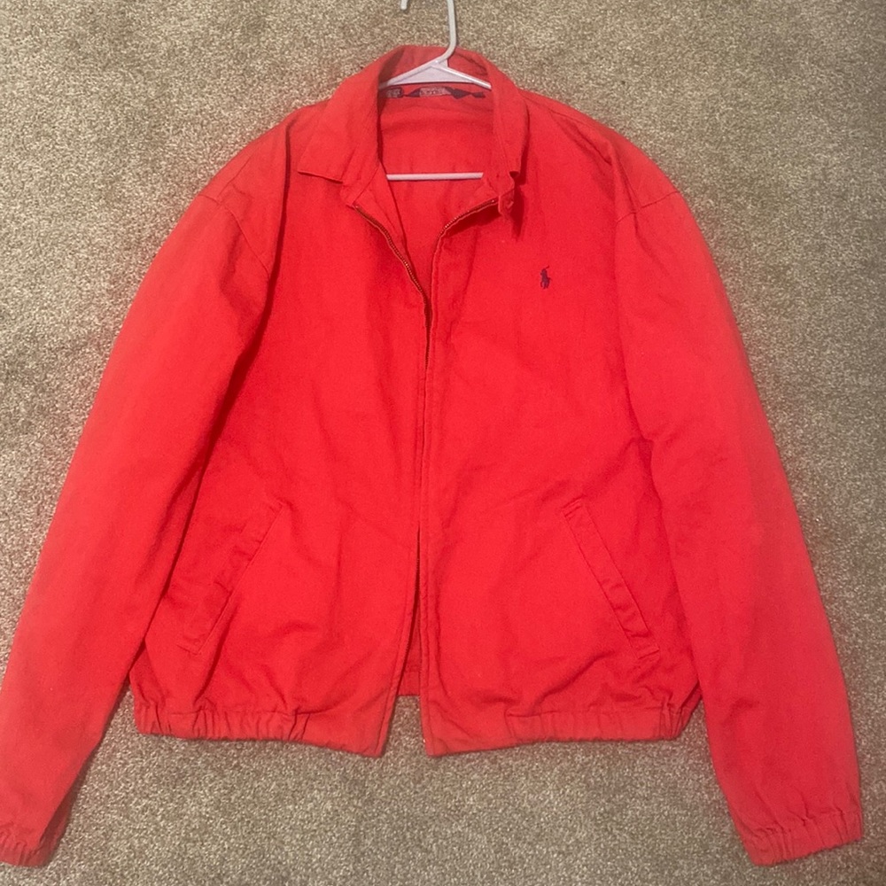 Red Zip-up Jacket Polo Ralph Lauren L